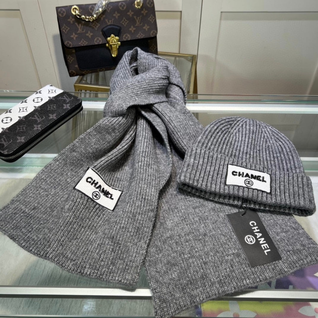 CHANEL BEANIE & SCARF SETS