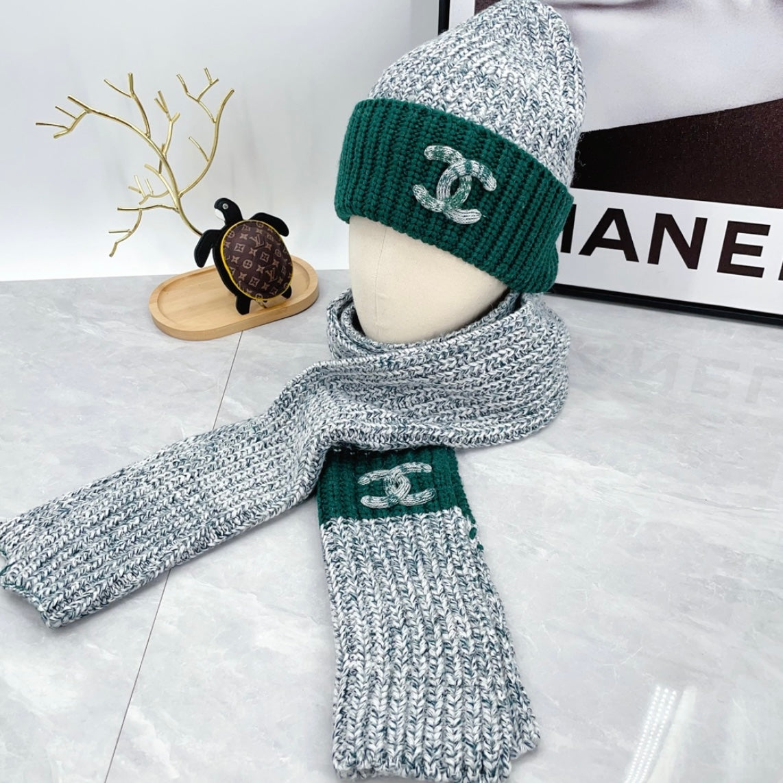 CHANEL BEANIE & SCARF SETS