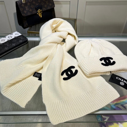 CHANEL BEANIE & SCARF SETS