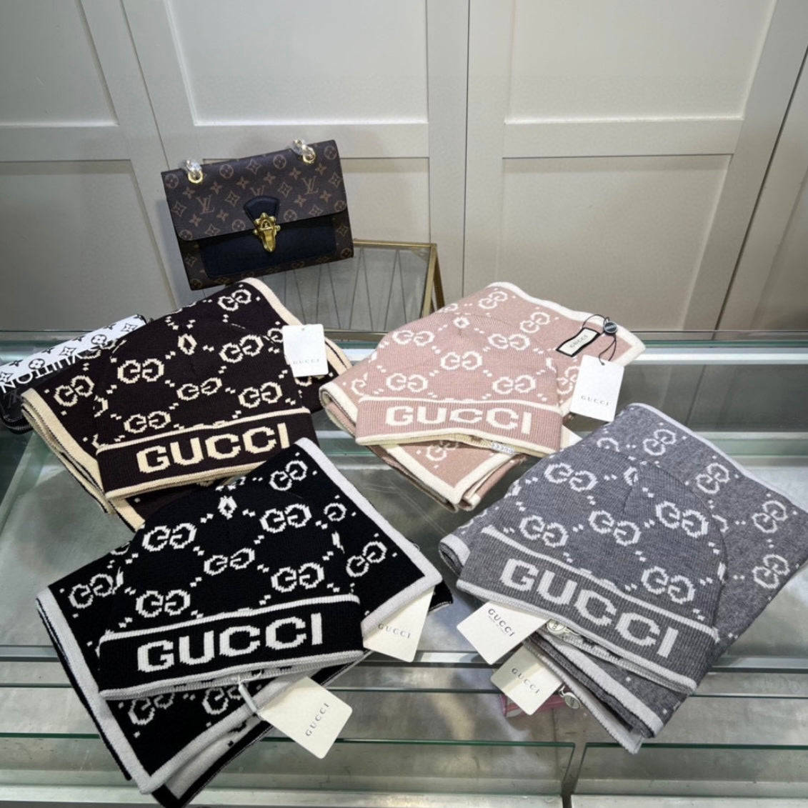 GUCCI BEANIE & SCARF SETS