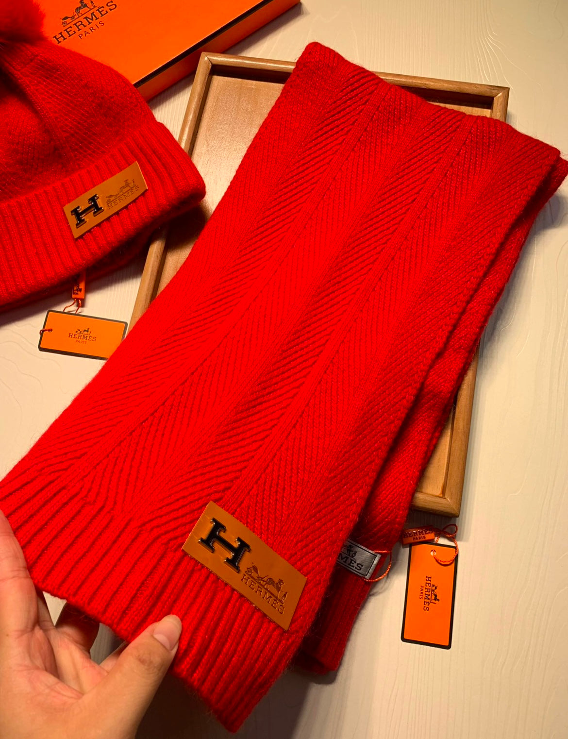 HERMES BEANIE & SCARF SETS