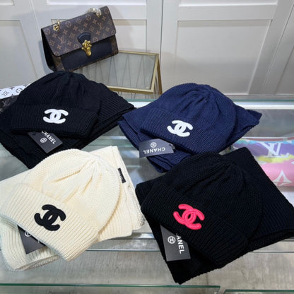 CHANEL BEANIE & SCARF SETS