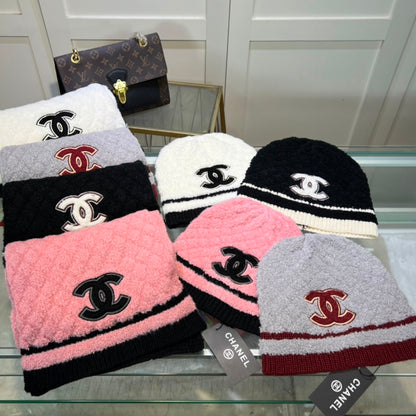 CHANEL BEANIE & SCARF SETS