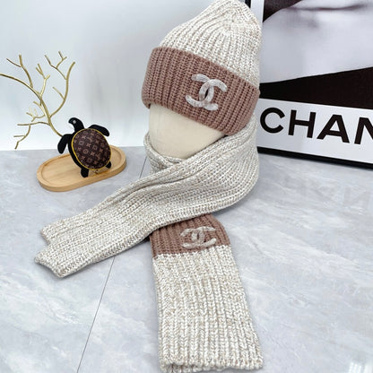 CHANEL BEANIE & SCARF SETS