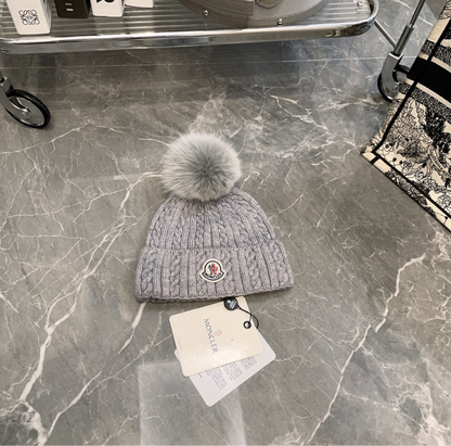 MONCLER BEANIE W/FUR