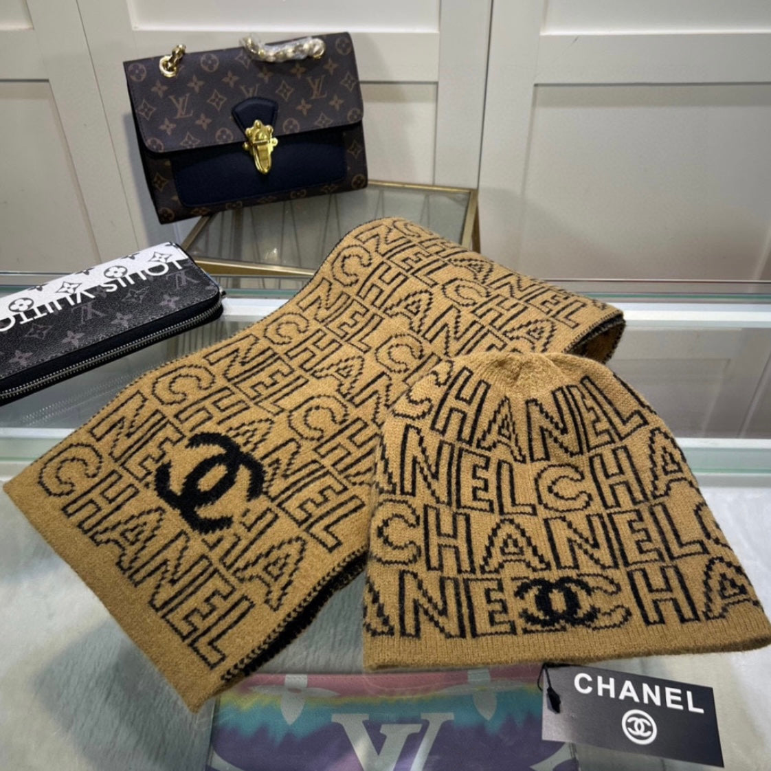 CHANEL BEANIE & SCARF SETS