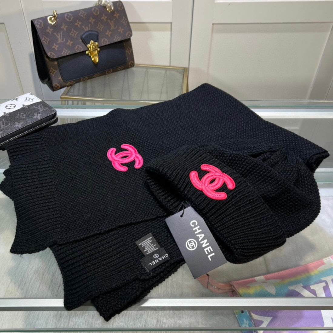 CHANEL BEANIE & SCARF SETS