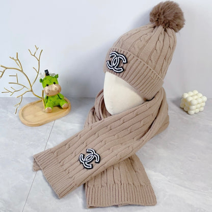 CHANEL BEANIE & SCARF SETS