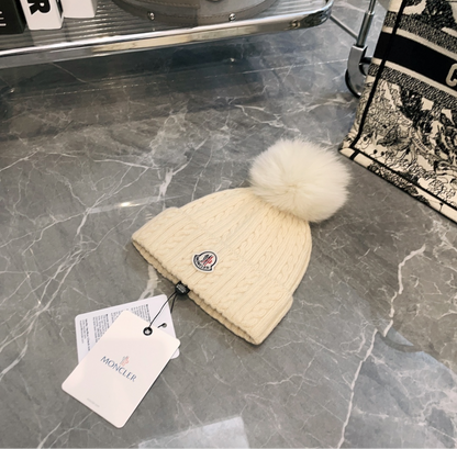 MONCLER BEANIE W/FUR