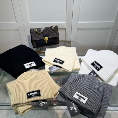 CHANEL BEANIE & SCARF SETS