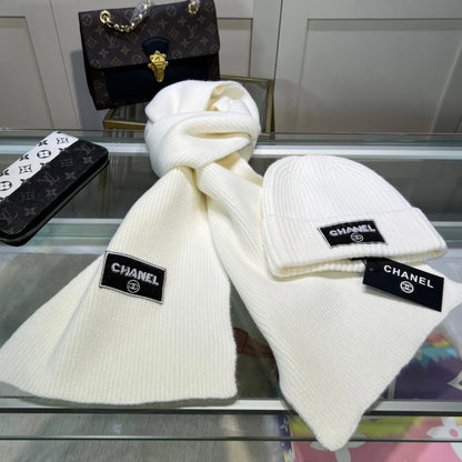 CHANEL BEANIE & SCARF SETS