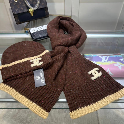 CHANEL BEANIE & SCARF SETS