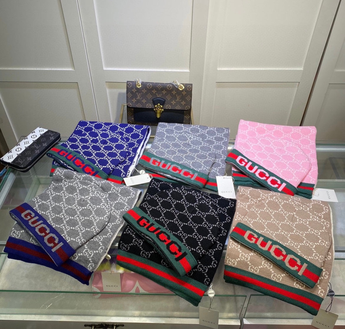 GUCCI BEANIE & SCARF SETS