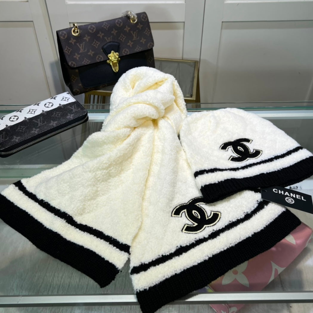 CHANEL BEANIE & SCARF SETS