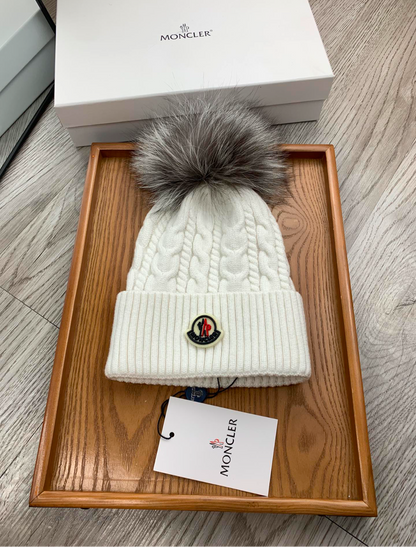 MONCLER BEANIE W/FUR