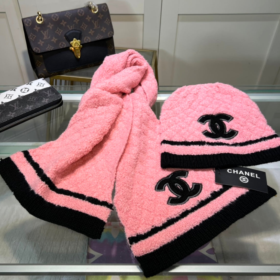 CHANEL BEANIE & SCARF SETS