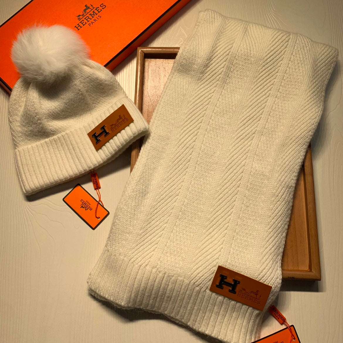 HERMES BEANIE & SCARF SETS